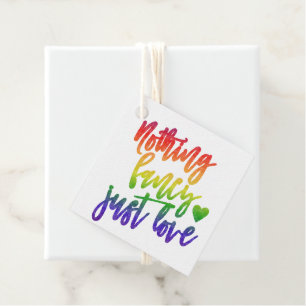 Regenbogen Nichts Extravagant nur Liebe   Lässige  Geschenkanhänger