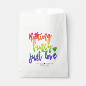 Regenbogen Nichts Extravagant nur Liebe | Lässige  Geschenktütchen (Vorderseite)