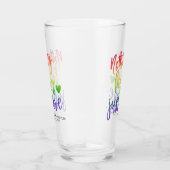 Regenbogen Nichts Extravagant nur Liebe | Lässige Glas (Rechts)