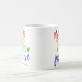 Regenbogen Nichts Extravagant nur Liebe | Lässige  Kaffeetasse (Mittel)