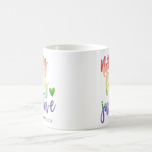 Regenbogen Nichts Extravagant nur Liebe | Lässige  Kaffeetasse (Mittel)