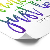 Regenbogen Nichts Extravagant nur Liebe | Lässige  Poster (Ecke)