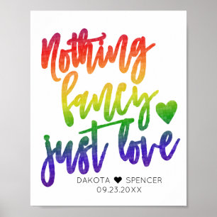 Regenbogen Nichts Extravagant nur Liebe Lässige Poster