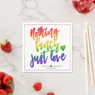 Regenbogen Nichts Extravagant nur Liebe Lässige Serviette