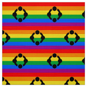 Regenbogen-Nischen-Stolzflagge Stoff