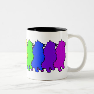 Regenbogen-Norweger-Wald Zweifarbige Tasse