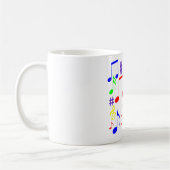Regenbogen Noten Kaffeetasse (Links)