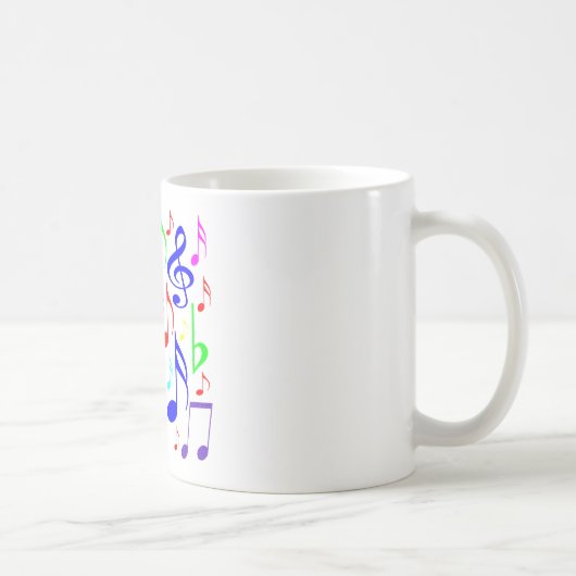 Regenbogen Noten Kaffeetasse (Rechts)