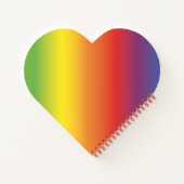 Regenbogen Notizblock Herzen Ironisch (Rückseite)