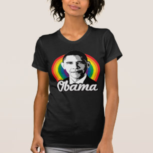 Regenbogen Obama T-Shirt