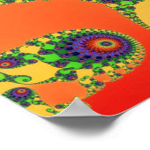 Regenbogen-Oktopusse Poster (Ecke)