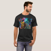 Regenbogen-Ölteppich-Kristall-Felsen T-Shirt (Vorne ganz)