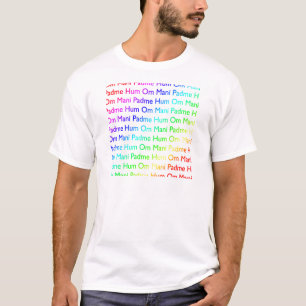 Regenbogen Om Mani Padme Hum T-Shirt