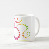 REGENBOGEN-OM-Tasse Kaffeetasse (VorderseiteRechts)