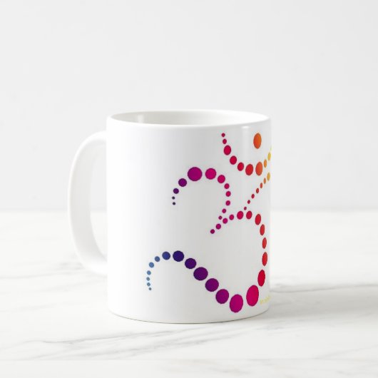 REGENBOGEN-OM-Tasse Kaffeetasse (Vorderseite Links)