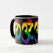 Regenbogen OM-Tasse Tasse (Vorderseite Links)