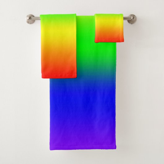Regenbogen Ombre Badhandtuch Set (Insitu)