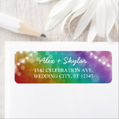 Regenbogen-Ombre-Lichterkette Schwule Hochzeit (Insitu)