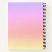 Regenbogen-Ombre Notizblock (Rückseite)