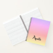 Regenbogen-Ombre Notizblock (Innenseite)