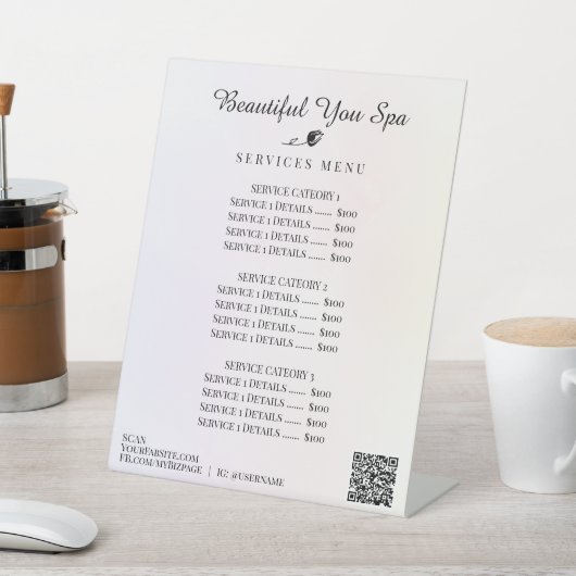 *~* Regenbogen Ombre Soft Pastel Tischschild Sockelschild (In SItu)