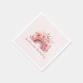Regenbogen-Onederful-1.-Geburtstags-Partyserviette Serviette (Ecke)
