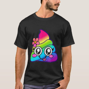 Regenbogen Op Emoji Cute Einhorn O Blume Albern  T-Shirt