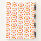 Regenbogen orange Boho Notizblock (Rückseite)