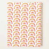 Regenbogen orange Boho Planer (Rückseite)