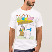 Regenbogen-Ostern-Hühner T-Shirt (Vorderseite)