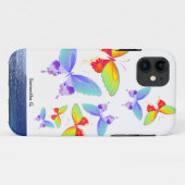 Regenbogen-Ozean-Schmetterlinge Case-Mate iPhone Hülle (Rückseite (Horizontal))