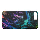 Regenbogen-Palmen Case-Mate iPhone Hülle (Rückseite (Horizontal))