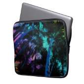 Regenbogen-Palmen Laptopschutzhülle (Vorderseite Links)