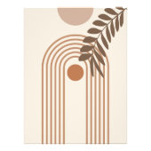 Regenbogen-Palmenblatt-Sonne, Boho-Abstract-Geomet Fotodruck (Vorne)