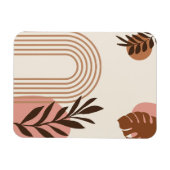 Regenbogen-Palmenblatt-Sonne, Boho-Abstract-Geomet Magnet (Horizontal)