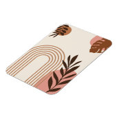 Regenbogen-Palmenblatt-Sonne, Boho-Abstract-Geomet Magnet (Linke Seite)