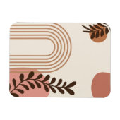 Regenbogen-Palmenblatt-Sonne, Boho-Abstract-Geomet Magnet (Horizontal)