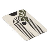 Regenbogen-Palmenblatt-Sonne, Boho-Abstract-Geomet Magnet (Rechte Seite)