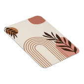 Regenbogen-Palmenblatt-Sonne, Boho-Abstract-Geomet Magnet (Rechte Seite)