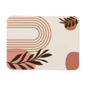 Regenbogen-Palmenblatt-Sonne, Boho-Abstract-Geomet Magnet (Horizontal)