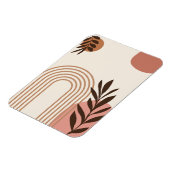 Regenbogen-Palmenblatt-Sonne, Boho-Abstract-Geomet Magnet (Linke Seite)