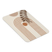 Regenbogen-Palmenblatt-Sonne, Boho-Abstract-Geomet Magnet (Rechte Seite)