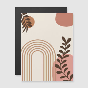 Regenbogen-Palmenblatt-Sonne, Boho-Abstract-Geomet Magneteinladung