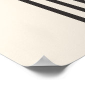 Regenbogen-Palmenblatt-Sonne, Boho-Abstract-Geomet Poster (Ecke)