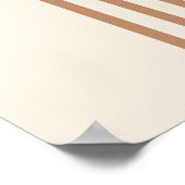 Regenbogen-Palmenblatt-Sonne, Boho-Abstract-Geomet Poster (Ecke)