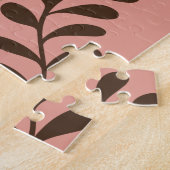 Regenbogen-Palmenblatt-Sonne, Boho-Abstract-Geomet Puzzle (Seite)