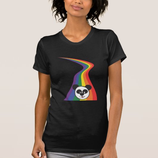 Regenbogen-Panda T-Shirt (Vorderseite)