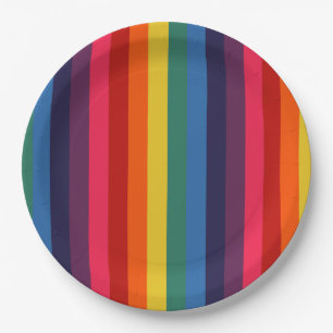 Regenbogen Pappteller
