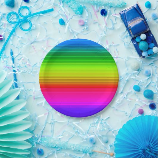 Regenbogen Pappteller (Party)