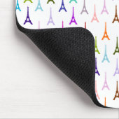Regenbogen Paris Eiffelturm Muster Mousepad (Ecke)